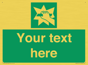 Custom Break Glass Sign